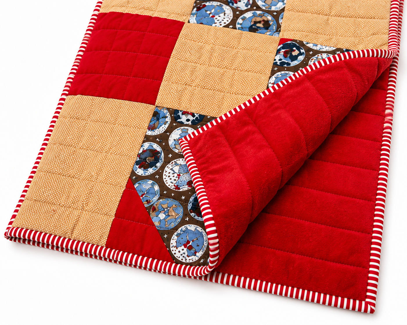 Puppy Dog Patchwork Baby Quilt