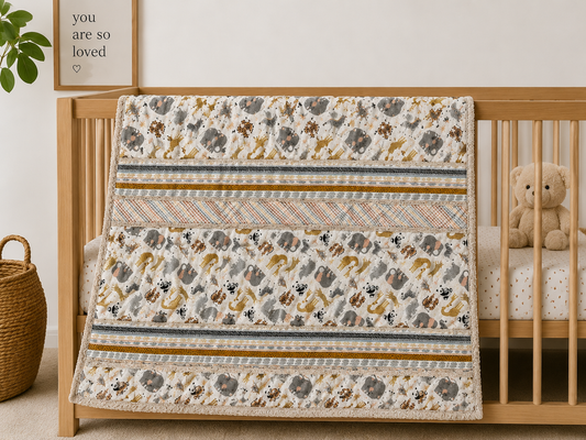 Safari Animal Baby Quilt
