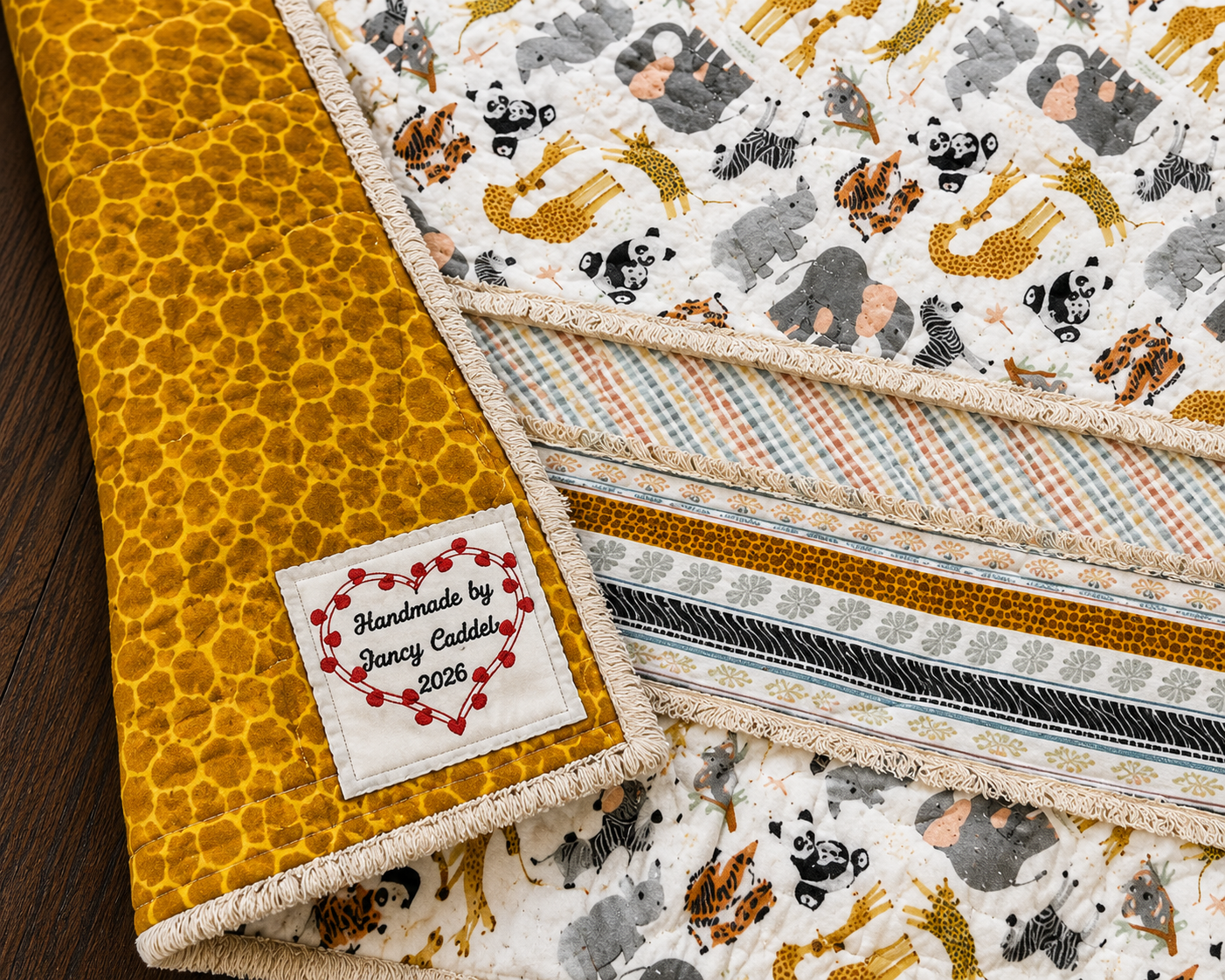 Safari Animal Baby Quilt
