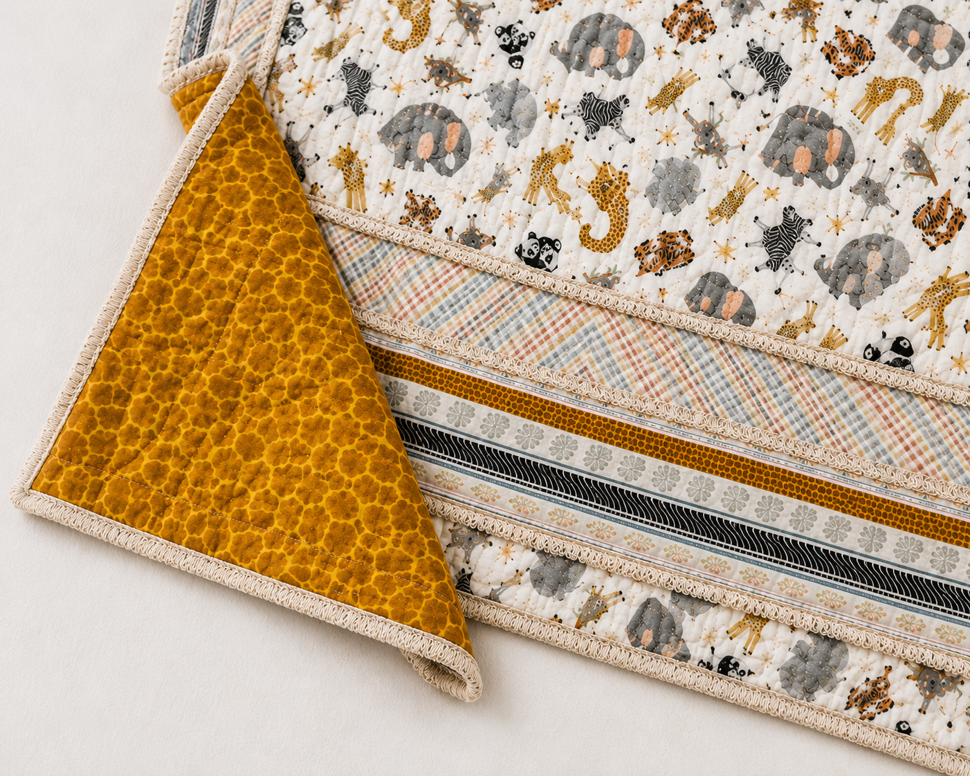 Safari Animal Baby Quilt
