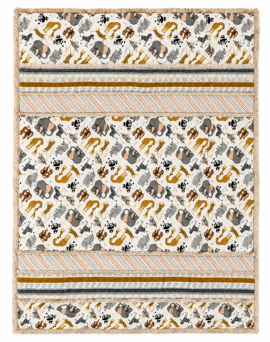 Safari Animal Baby Quilt